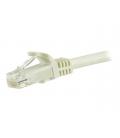 Cable de red startech latiguillo rj45 utp cat6 5m blanco