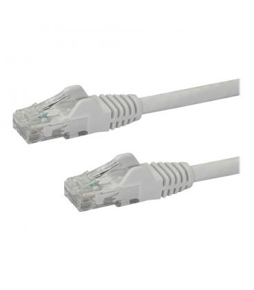 Cable de red startech latiguillo rj45 utp cat6 7m blanco