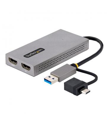 Adaptador usb 3.0 - usb tipo c a 2x hdmi startech macho - hembra - gris