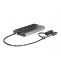 Adaptador usb tipo c - usb tipo a a 2x hdmi startech 0.3m - macho - hembra - gris