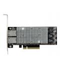 Tarjeta de red startech st20000spexi 2x rj45 pci express 2.0