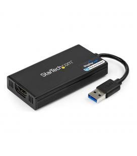 Adaptador usb 3.0 a hdmi 4k startech 0.2m - macho - hembra - negro
