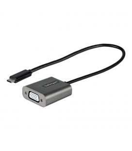 Adaptador usb tipo c a vga startech 0.3m - macho - hembra - negro