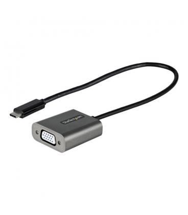 Adaptador usb tipo c a vga startech 0.3m - macho - hembra - negro