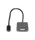 Adaptador usb tipo c a vga startech 0.3m - macho - hembra - negro