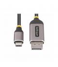 Cable usb tipo c a displayport startech 3m - macho - macho - gris - negro