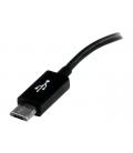 Cable micro usb tipo b a usb tipo a startech macho - hembra - negro