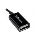 Cable micro usb tipo b a usb tipo a startech macho - hembra - negro