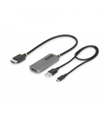 Adaptador hdmi a displayport startech 0.3m - macho - hembra - gris