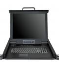 Consola kvm startech de montaje en rack de servidores 17 pulgadas