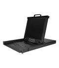 Consola kvm startech de montaje en rack de servidores 17 pulgadas