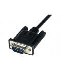 Cable db9 startech 1m - macho - hembra - negro