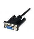 Cable db9 startech 1m - macho - hembra - negro