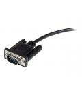 Cable db9 startech 2m - macho - hembra - negro