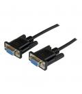 Cable db9 startech 2m - hembra - hembra - negro