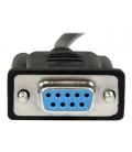 Cable db9 startech 2m - hembra - hembra - negro