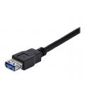 Cable usb 3.0 startech 1m - macho - hembra - negro