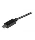 Cable micro usb tipo b a usb tipo a startech 2m - macho - macho - negro