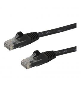 Cable de red startech latiguillo rj45 utp cat6 15m negro