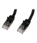 Cable de red startech latiguillo rj45 utp cat6 5m negro