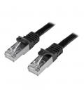 Cable de red startech latiguillo rj45 sftp cat6 5m negro