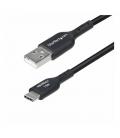 Cable usb tipo a a usb tipo c startech 0.3m - macho - macho - negro