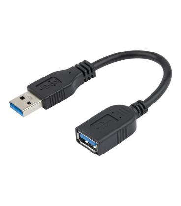 Cable usb 3.0 startech 0.15m - macho - hembra - negro