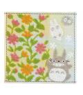 Mini toalla totoro gris jardin de flores 25x25 cm mi vecino totoro