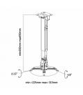 AISENS CWP01TSE-049 montaje para projector Pared/techo Blanco