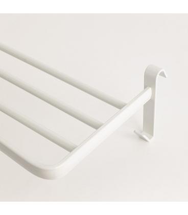 Yoevu repisa blanca con ganchos compatible con toalleros electricos yoevu