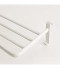 Yoevu repisa blanca con ganchos compatible con toalleros electricos yoevu