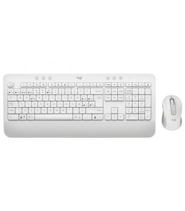 Teclado y ratón inalámbricos logitech signature mk650 combo for business/ blanco