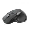 Ratón ergonómico inalámbrico logitech mx master 4/ batería recargable/ hasta 8000 dpi/ grafito