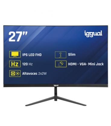 iggual Monitor 27" IPS 1ms FHD 120Hz VGA HDMI +Altavoces