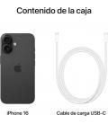 Telefono movil smartphone apple iphone 16 5g - 128gb - 6.1 pulgadas negro acondicionado
