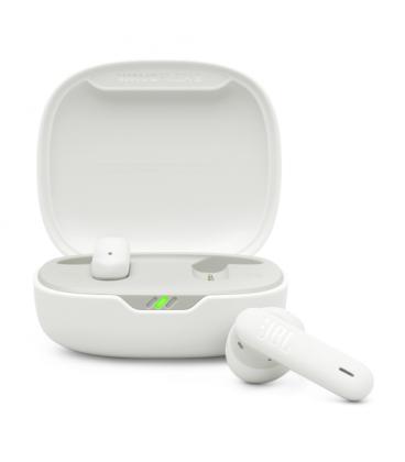 Auriculares bluetooth jbl wave flex 2 con estuche de carga/ autonomía 10h/ blancos