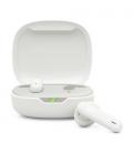 Auriculares bluetooth jbl wave flex 2 con estuche de carga/ autonomía 10h/ blancos