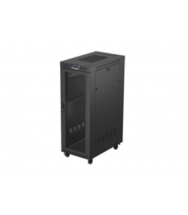 ARMARIO LANBERG RACK 19" 32U 600X1000 FLAT PACK PUERTA PERFORADA DISPLAY LCD BK