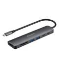Ewent EW1152 base para portátil y replicador de puertos Alámbrico USB 3.2 Gen 1 (3.1 Gen 1) Type-C Gris