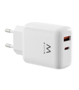 Ewent EW1329 cargador de dispositivo móvil Universal Blanco Corriente alterna Carga rápida Interior