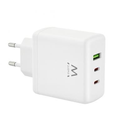 Ewent EW1333 cargador de dispositivo móvil Universal Blanco Corriente alterna Carga rápida Interior