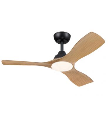 Ventilador de techo Philips Olas 3 aspas LED 107 cm regulable Negro/Madera