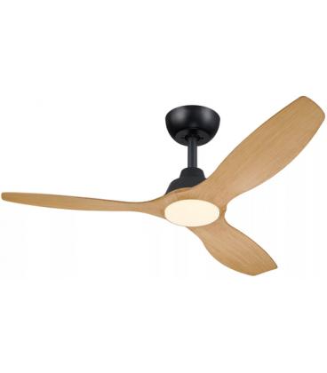 Ventilador de techo Philips Olas 132 cm LED 2650 lm regulable Negro/Madera