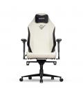 Silla gaming phoenix monarch remaster cuero napa negra y blanca talla r