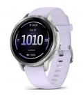 Garmin venu 4 bluetooth wifi gps 41mm amoled morado correa silicona resistencia agua 5atm spo2 pulsómetro monitor sueño