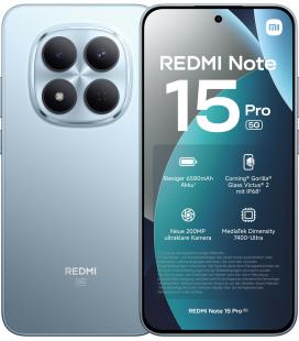 Movil xiaomi redmi note 15 pro 5g 8gb 256gb 6.8 pulgadas - azul