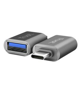 Adaptador usb 3.0 trust calyx 26221/ usb tipo-c macho - usb hembra