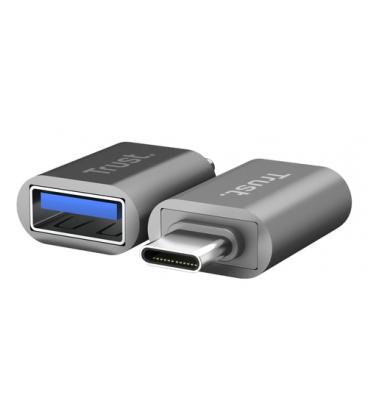 Adaptador usb 3.0 trust calyx 26221/ usb tipo-c macho - usb hembra