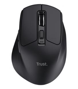 Ratón inalámbrico trust niven confort 26021/ batería recargable/ hasta 3200 dpi/ negro