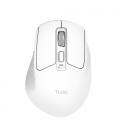 Ratón inalámbrico trust niven confort 26022/ batería recargable/ hasta 3200 dpi/ blanco